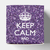 Ballotins Restez calme et ayez votre texte Glamor Mauve (Haut)