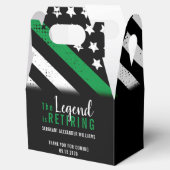 Ballotins Retraite militaire Mince Ligne verte (Ouvert)