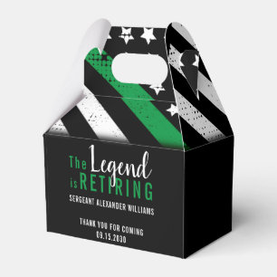 Ballotins Retraite militaire Mince Ligne verte