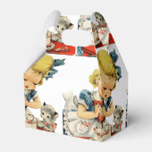 Ballotins Rétro Anniversaire Fille Cake Cat Enfants Artwork (Arrière)