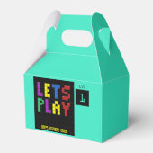 Ballotins Retro Arcade Game Kids 1er anniversaire fête (Verso)