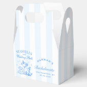 Ballotins Retro Bleu Coquillages & Cloches de Mariage Enterr (Ouvert)