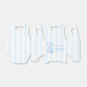 Ballotins Retro Blue Coquillages & Cloches de Mariage Enterr (Déplié)