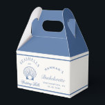 Ballotins Retro Blue Coquillages & Cloches de Mariage Enterr<br><div class="desc">Retro Blue Coquillages & Cloches de Mariage Enterrement de Vie de Jeune Fille</div>