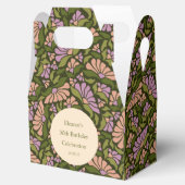 Ballotins Retro Boho Green Cute Floral Custom 50e anniversai (Ouvert)