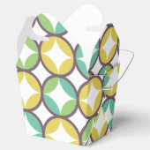 Ballotins Retro Diamond dans Circle Pattern Blue Green Gold (Ouvert)