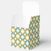 Ballotins Retro Diamond dans Circle Pattern Blue Green Gold (Ouvert)