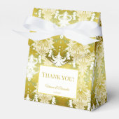 Ballotins Retro Gold Green Mariage damassé (Verso)