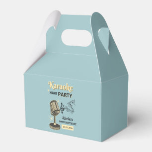 Ballotins Retro Karaoke Night Party Turquoise & Crème Annive