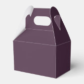 Ballotins Rétro moderne | Boîte de mariage violet foncé (Arrière)