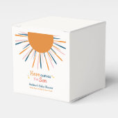 Ballotins Retro Moderne Voici Le Baby shower Son (Verso)