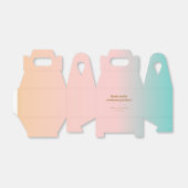 Ballotins Retro Pastel Gradient Mariage unique personnalisé  (Déplié)