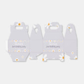 Ballotins Retro Purple Daisy 1er Anniversaire Fête Boîte de (Déplié)