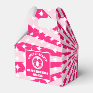 Ballotins Retro Reine des Coeurs Rose fête d'anniversaire