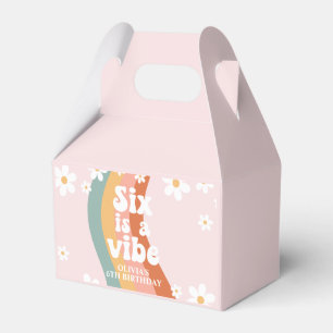 Ballotins Retro Six est une Vibe Rainbow Daisy 6e anniversai