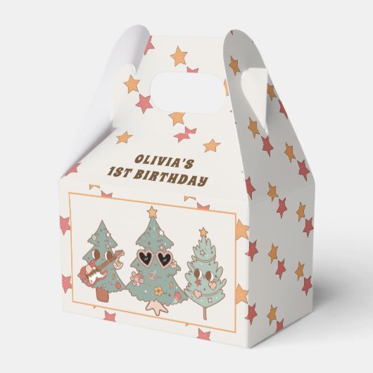 Ballotins Retro Super Noël Arbre Hippie fête d'anniversaire (Verso)