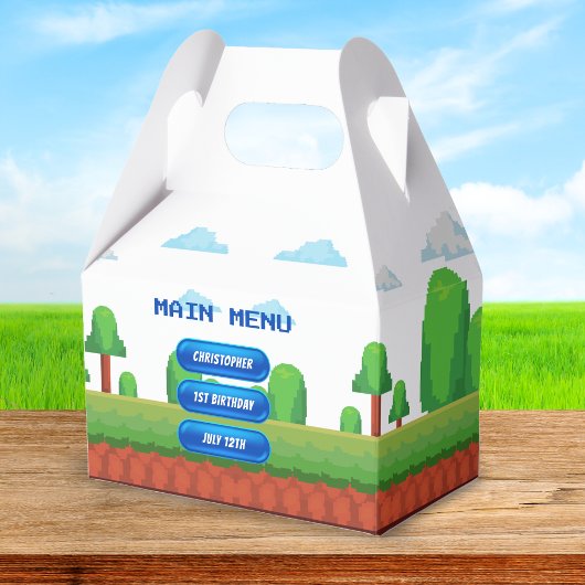 Ballotins Retro Video Game Menu 1ère fête d'anniversaire