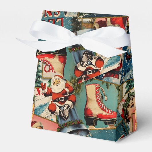 Ballotins Retro Vintage Christmas Cards Collage (Verso)