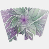 Ballotins Rêve de fleurs, Abstrait violet vert Fractal Art (Déplié)