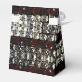 Ballotins Rhinestones rouges et blancs - Bijoux vintages (Arrière)