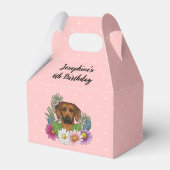 Ballotins Rhodesian Ridgeback Chien Et Fleurs Anniversaire F (Verso)