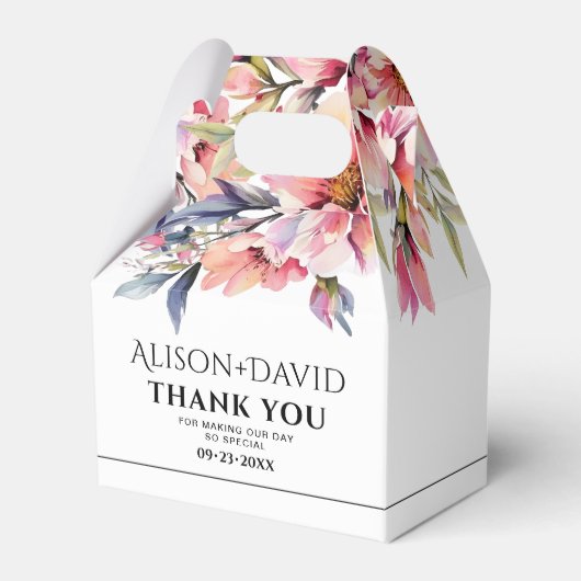 Ballotins Rhododenron flowers black typography wedding (Verso)