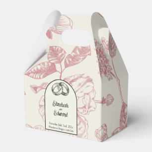 Ballotins Riche Rouge Français Floral Toile Floral Floral