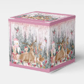 Ballotins Rinder d'aquarelle rose, Snowman Joyeux Noël (Verso)