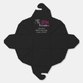 Ballotins RIP 20s 30th Birthday Party Black Pink (Déplié)