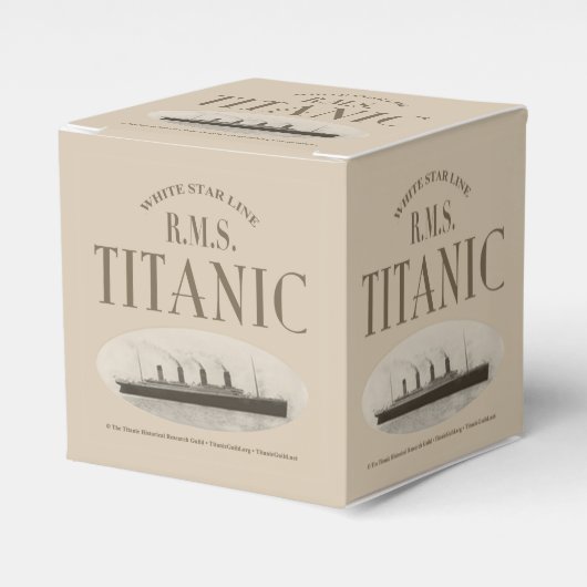Ballotins RMS Titanic Ghost Ship Sepia Classic 2x2 Ballotin (Verso)