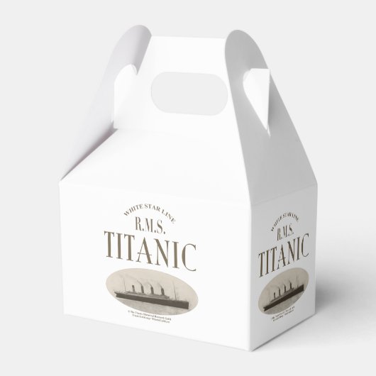 Ballotins RMS Titanic Ghost Ship Sepia White Gable Ballotin (Verso)