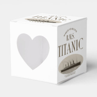 Ballotins RMS Titanic Ghost Ship Sepia White Heart Ballotin