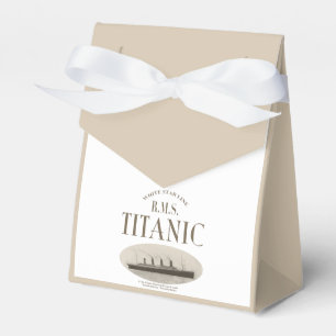 Ballotins RMS Titanic Ghost Ship Sepia White Tent Ballotin