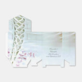 Ballotins Robe blanche laquée mariage romantique (Déplié)