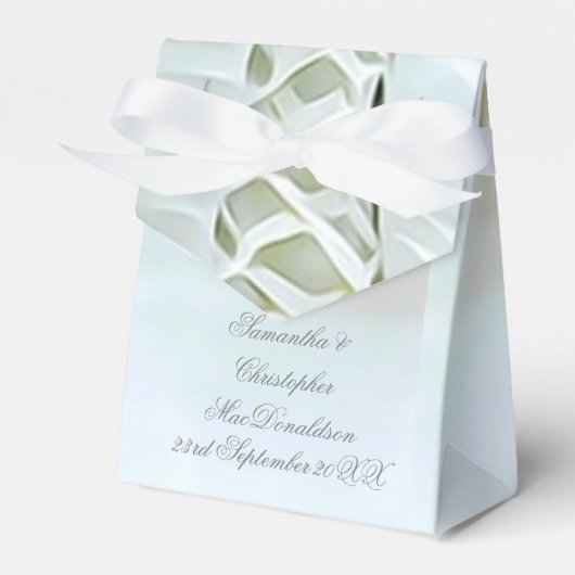 Ballotins Robe blanche laquée mariage romantique (Verso)