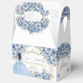 Ballotins Robe de Luxe Bébé Bleu Or Papillon Princesse (Ouvrir)