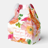 Ballotins Robe de mariée à fleurs orange mignon et rose vif (Verso)