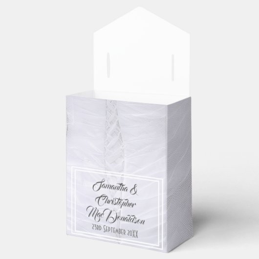 Ballotins Robe mariage en dentelle blanche (Ouvert)