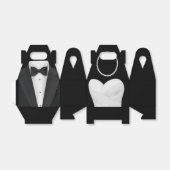 Ballotins Robe noire Tuxedo et Mariage (Déplié)