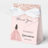 Ballotins Robe princesse rose en or Quinceanera (Verso)