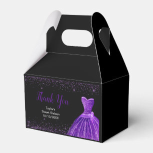 Ballotins Robe Violet Foncé Faux Paillettes Sweet 16 Anniver