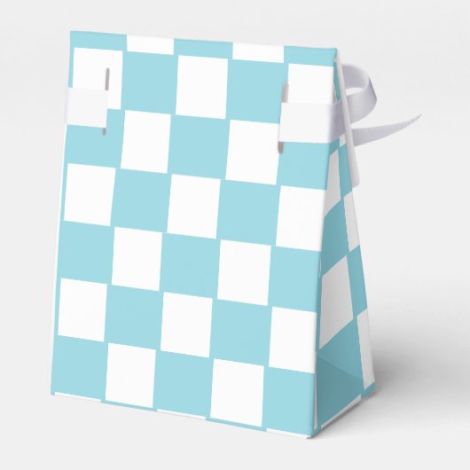 Ballotins Robin Bleu d'oeuf avec Motif Carré blanc (Arrière)