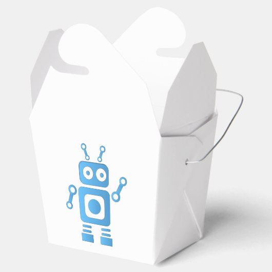 Ballotins Robot rétro bleu (Ouvert)