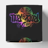 Ballotins Rock and Roll Rainbow Music Motif Cube Ballotin (Haut)