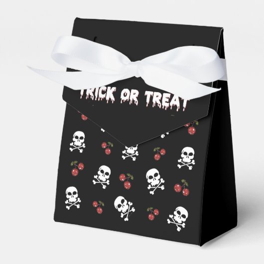 Ballotins Rockabilly Halloween Skulls Cherries Ballotin (Verso)