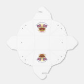 Ballotins Roi Charles III Couronne de couronnement et drapea (Déplié)