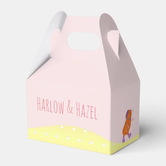 Ballotins Rollersking chien & cobaye fête boîte de faveur (Verso)