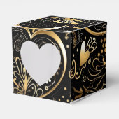 Ballotins Romantic Black Gold Heart Valentine (Verso)