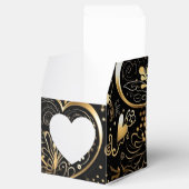 Ballotins Romantic Black Gold Heart Valentine (Ouvert)