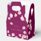 Ballotins Romantic Pink Petals Wedding Gable (Ouvert)